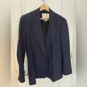 Navy Aritzia Le Fou Wilfred Oversize Blazer Size M